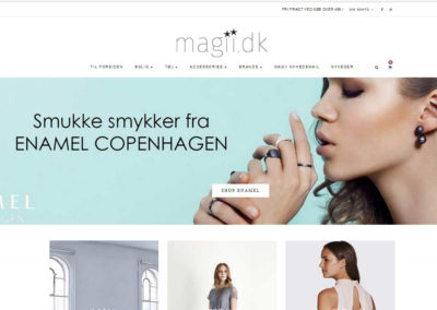 Konceptudvikling Magii.dk webshop